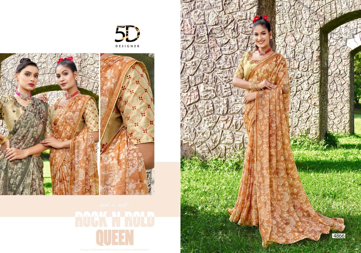 5D DESIGNER PANKHUDI 4861 TO 4868 6