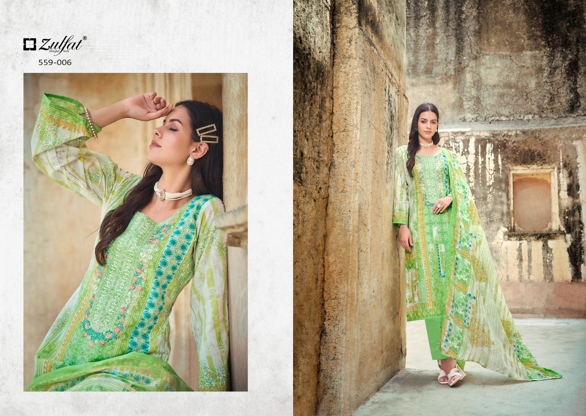 ZULFAT DESIGNER ROZEEN 559-001 TO 559-008 6