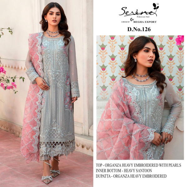 Serine Pakistani Suit S-126 Design