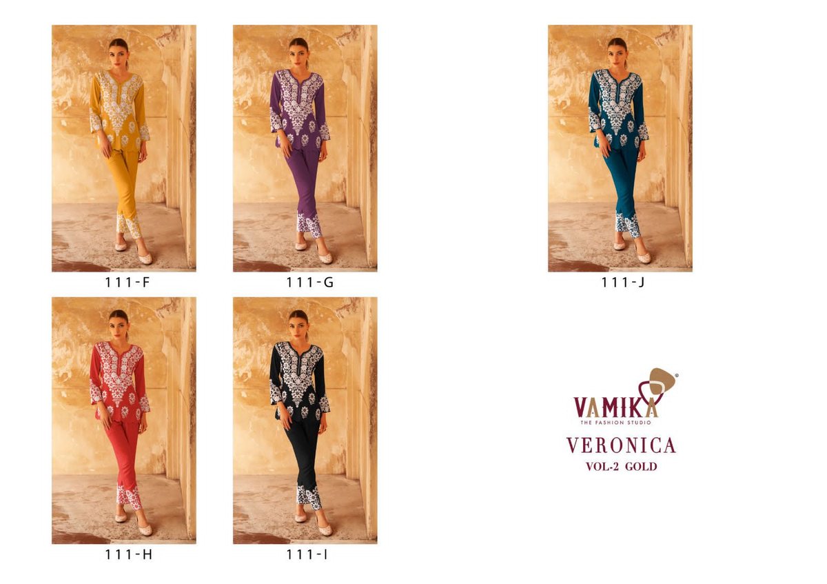 VAMIKA VERONICA VOL-2 GOLD 111-F TO 111-J 6