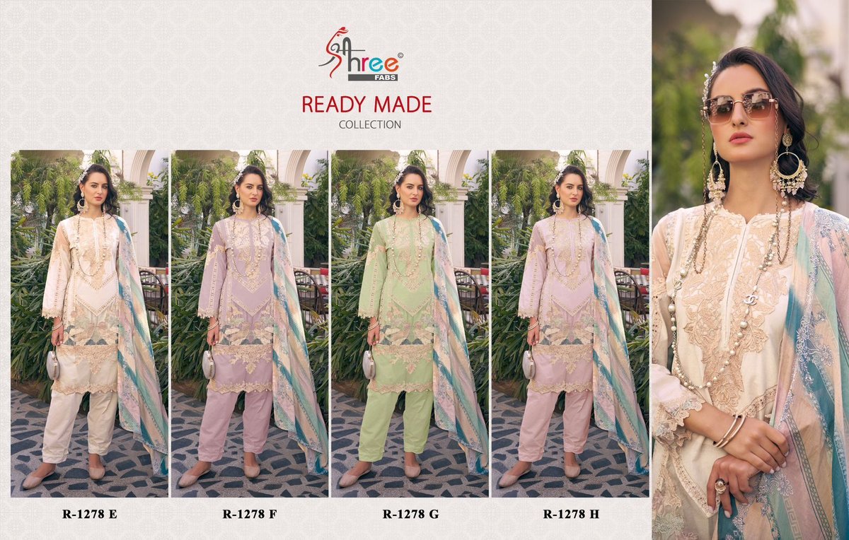SHREE FAB READY MADE COLLECTION R-1278-E TO R-1278-H 5