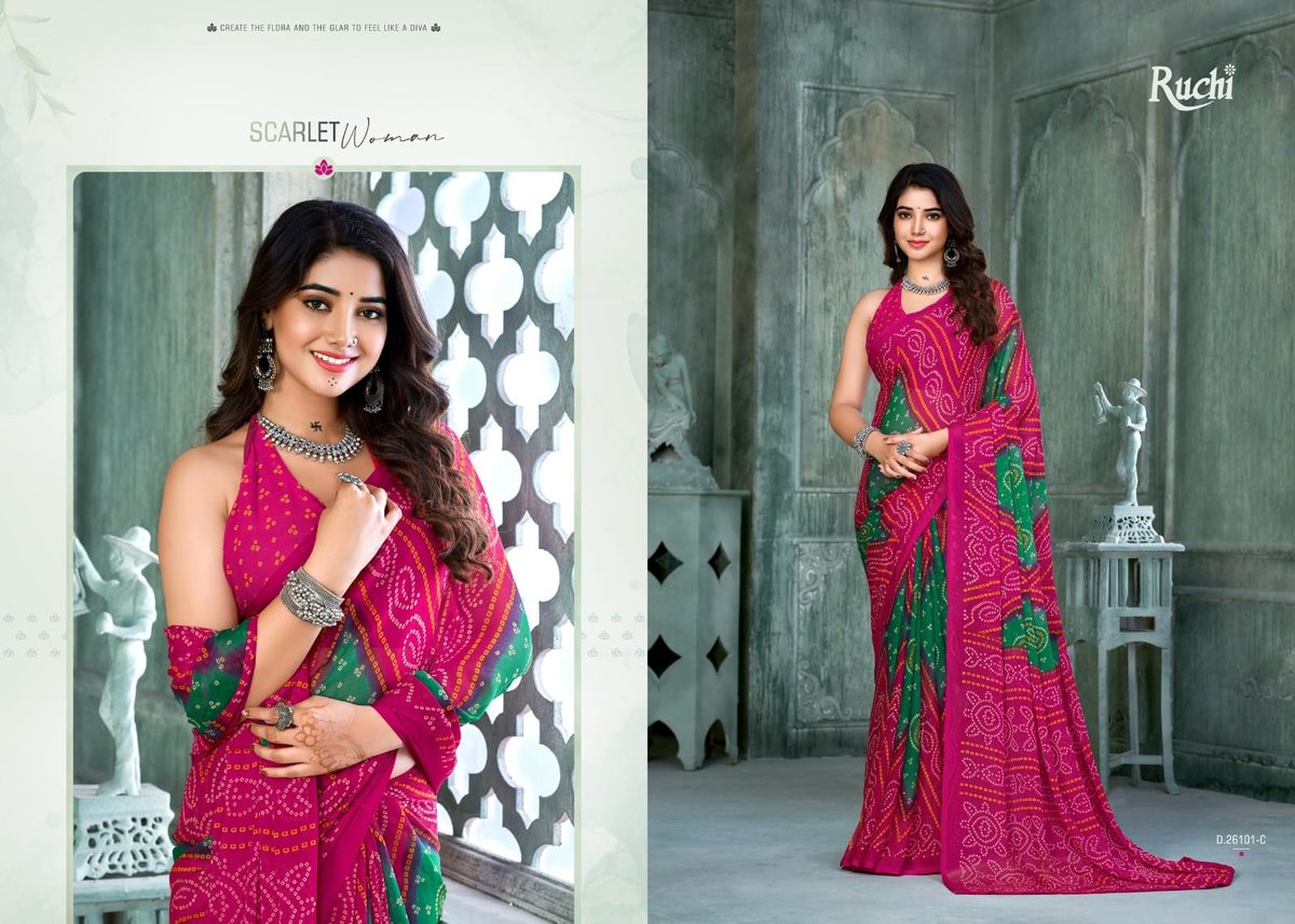 RUCHI STAR CHIFFON 131 EDITION 26101-A TO 26103-D 3