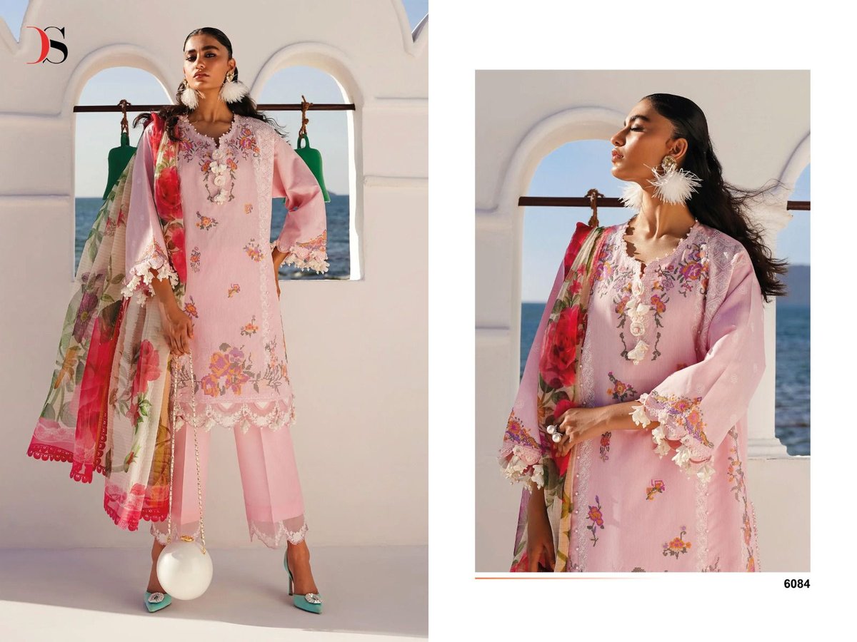 DEEPSY SUITS SANA SAFINAZ MUZLIN EMBROIDERED - 24 6081 TO 6086 4