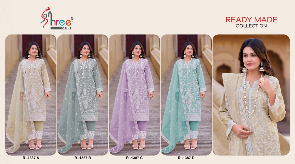 SHREE FAB READY MADE COTTON COLLECTION R-1387-A TO R-1387-D 5