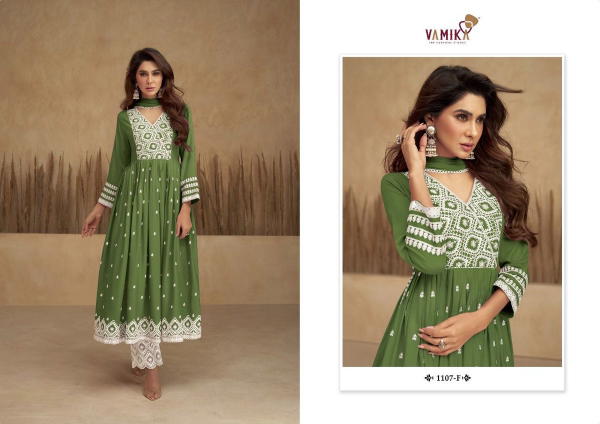 Vamika Fashion Aadhira Vol-5 Gold 1107 Colors