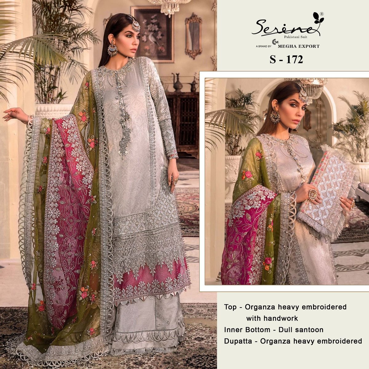 Serine Pakistani Suit S-172 Design 1