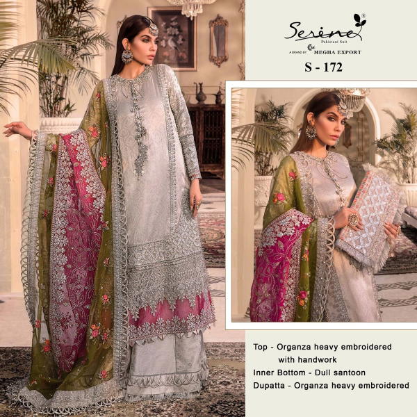 Serine Pakistani Suit S-172 Design