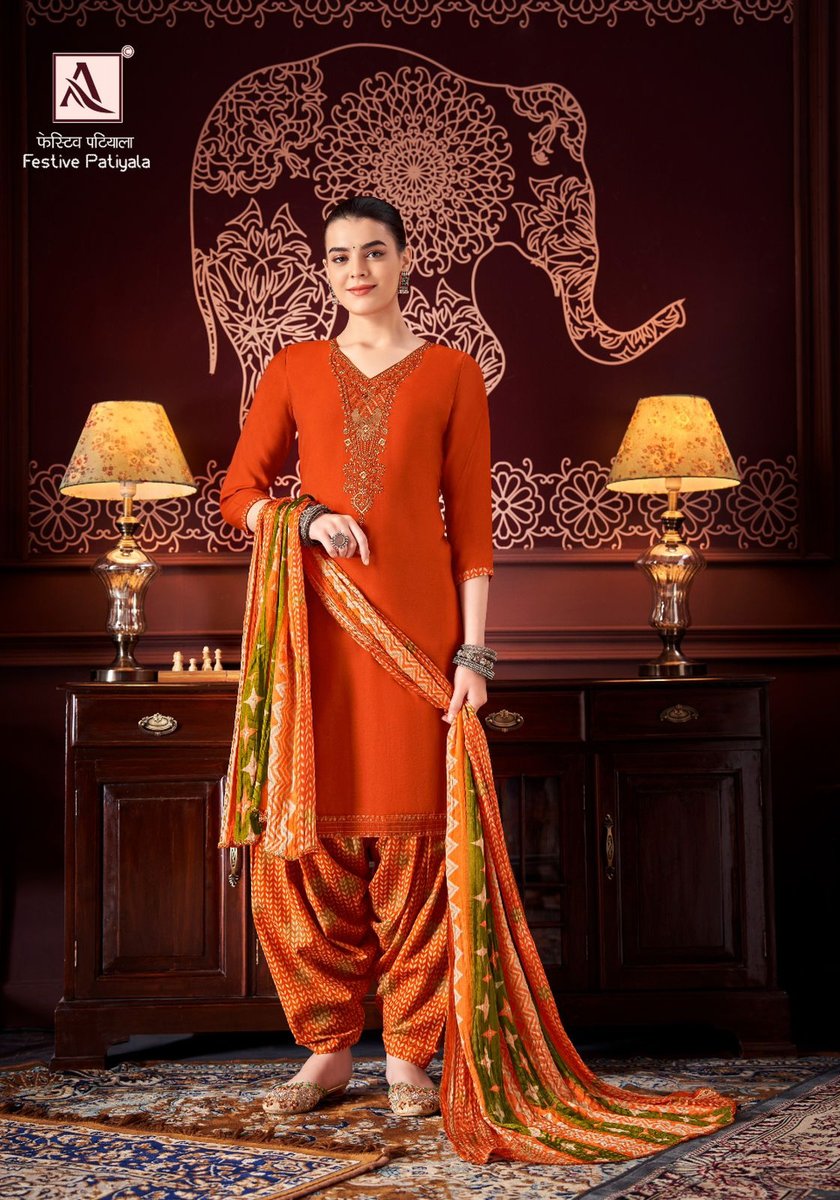 ALOK SUIT FESTIVE PATIYALA H-1400-001 TO H-1400-008 7