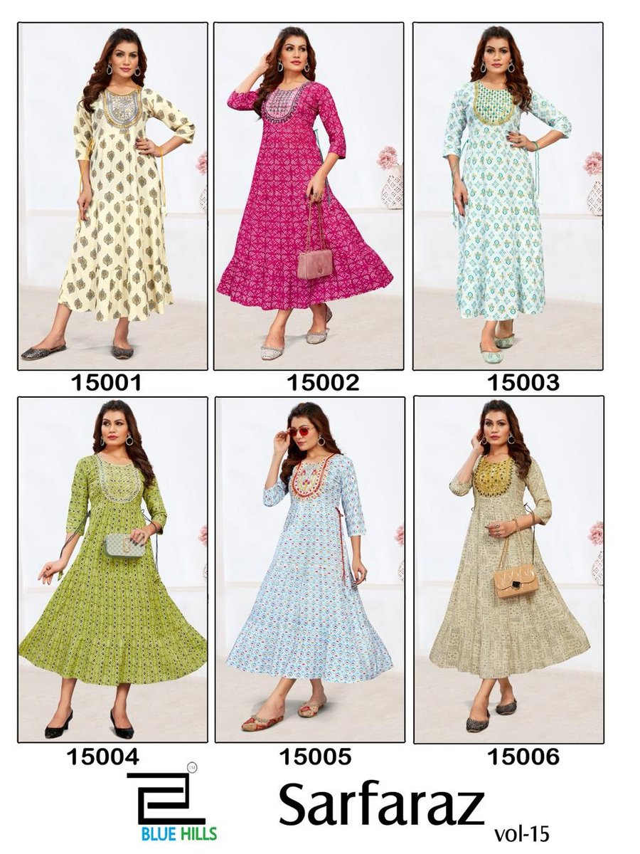 BLUE HILLS SARFARAZ VOL-15 15001 TO 15006 7