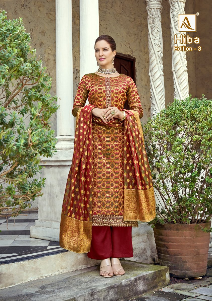 ALOK SUIT HIBA-3 H-1270-001 TO H-1270-006 1