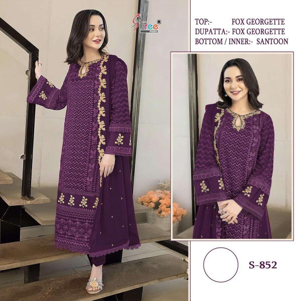 Shree Fab S-852 Colors