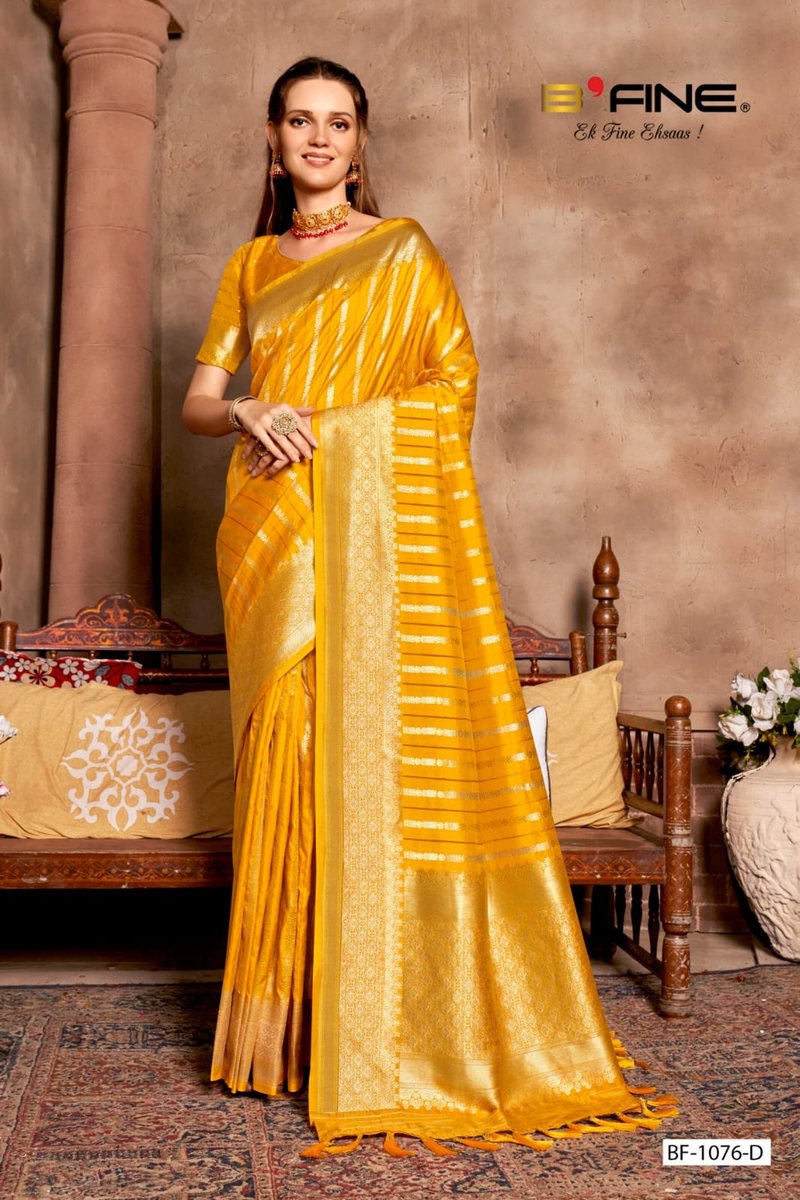 B FINE SAREE DURGA BF-1076-A TO BF-1076-D 4