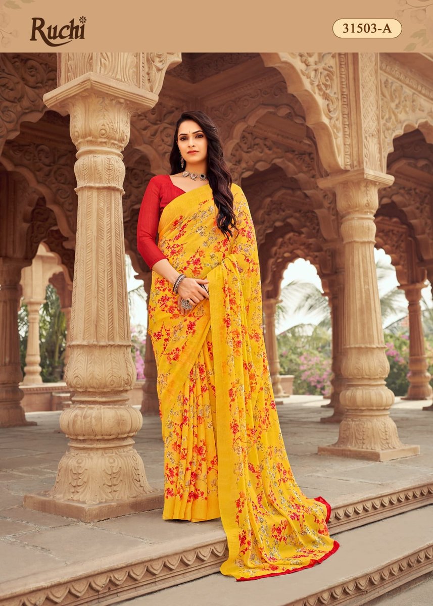 RUCHI SAREE STAR CHIFFON 152 31501-A TO 31503-D 9