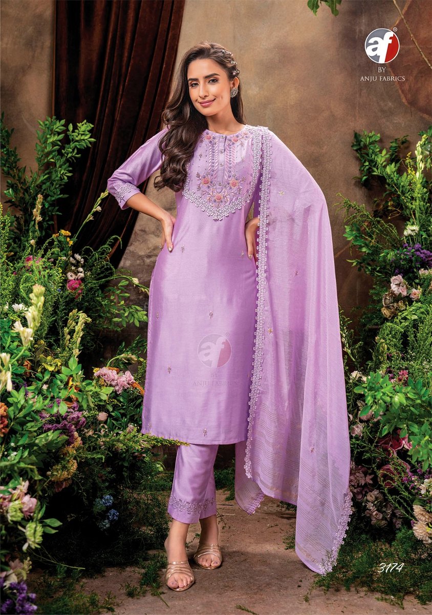 ANJU FABRICS CHANDANI VOL-2 3171 TO 3176 4