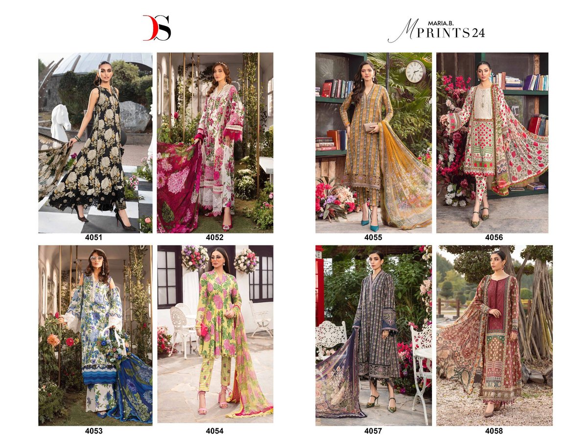 DEEPSY SUITS MARIA B M PRINTS - 24 4051 TO 4058 9