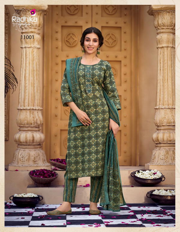 RADHIKA LIFESTYLE COTTON KUDI 11001 TO 11008