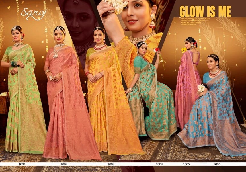 SAROJ SAREE ATLANTIC COTTON VOL-5 1001 TO 1006 7