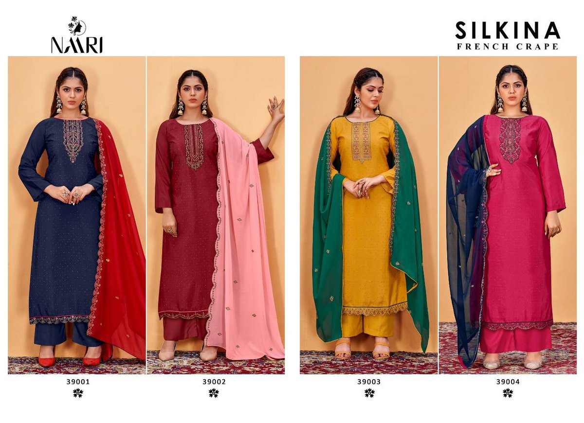 Naari Silkina French Crape 39001-39004 Series 5