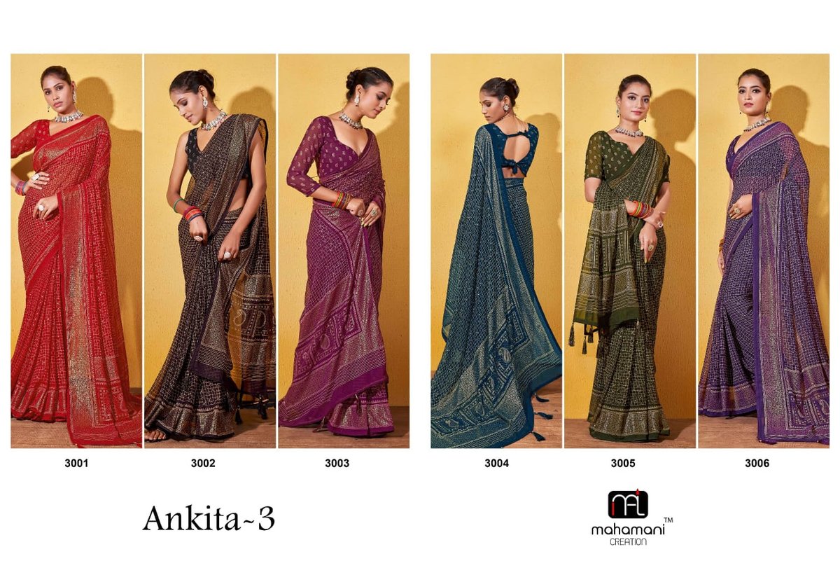 MAHAMANI CREATION ANKITA VOL-3 3001 TO 3006 7