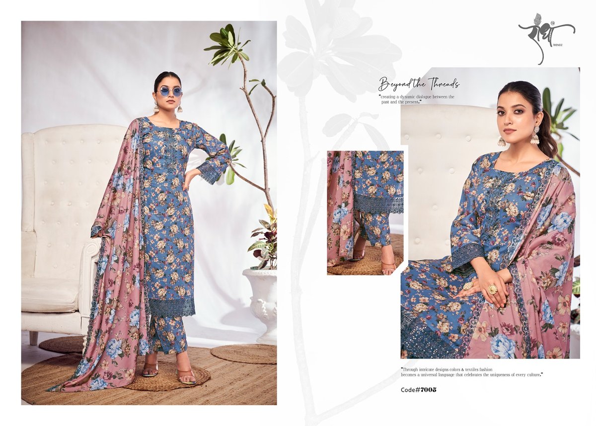 RADHA TRENDZ SAFFRON 7001 TO 7006 5