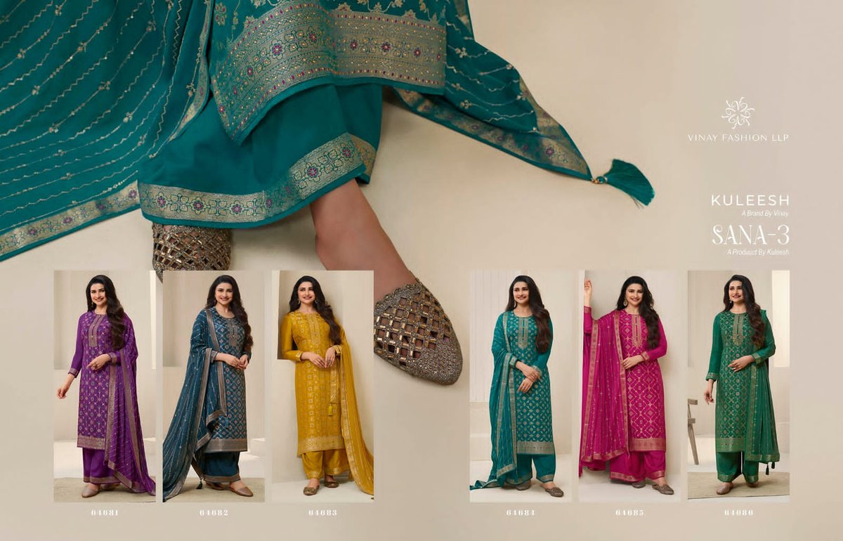 Vinay Fashion Kuleesh Sana Vol-3 64681-64686 Series 7