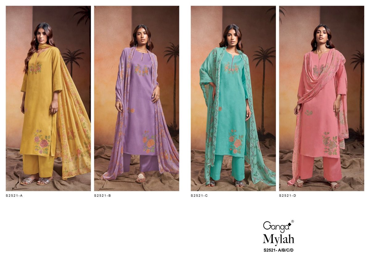 GANGA MYLAH S-2521-A TO S-2521-D 5