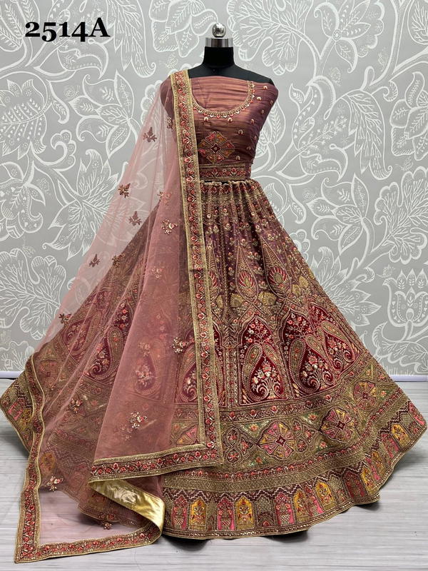 Anjani Art Bridal Lehenga 2514 Colors