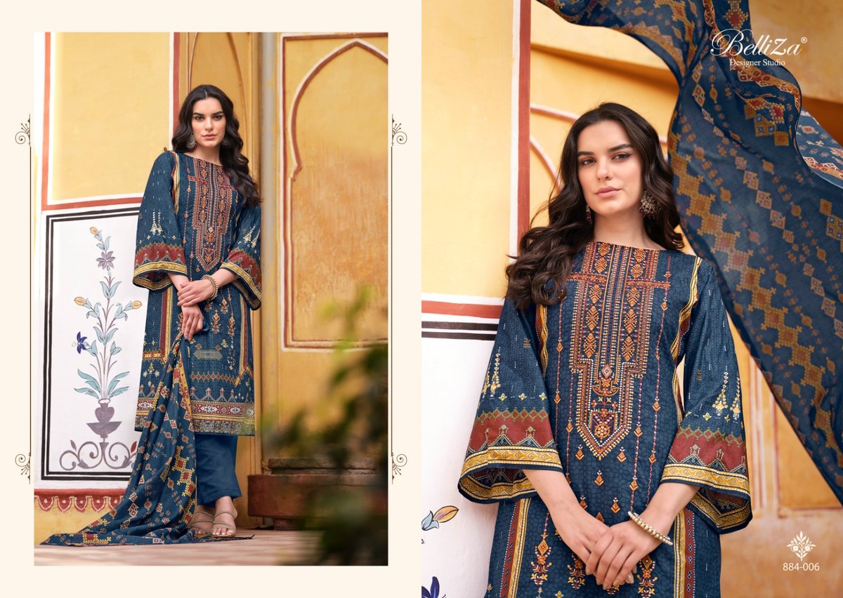 BELLIZA DESIGNER BIN SAEED VOL-3 884-001 TO 884-008 6