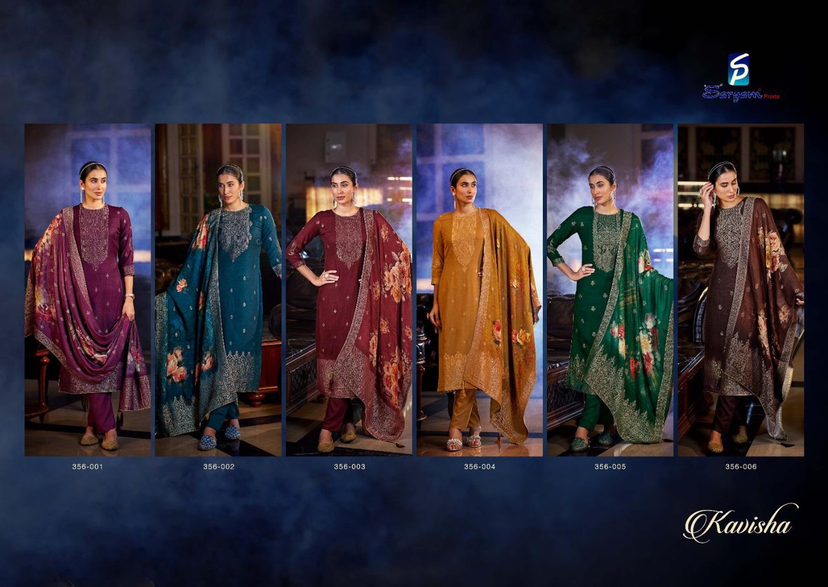 Sargam Prints Kavisha 356-001 to 356-006 Series 3