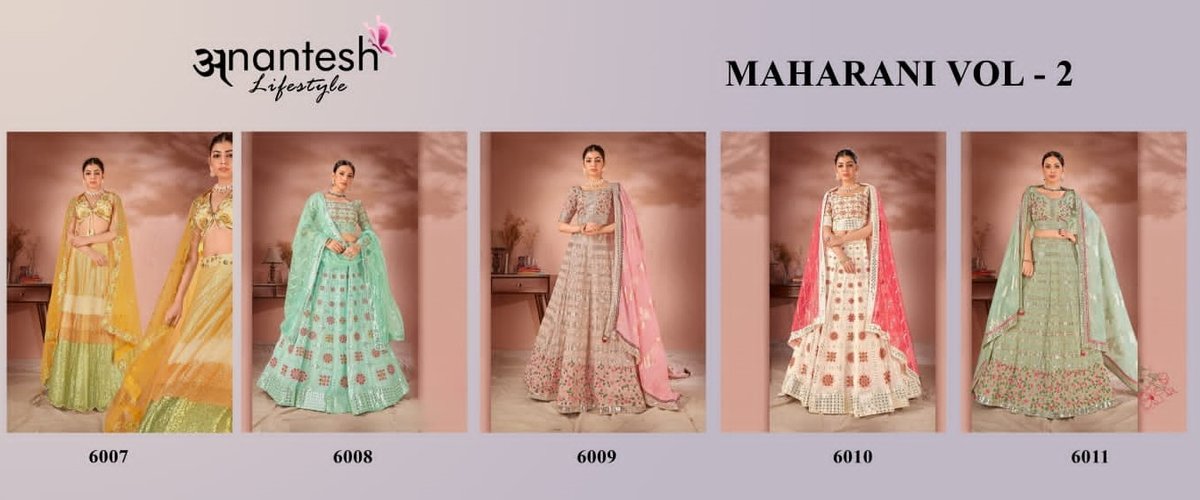 ANANTESH LIFESTYLE MAHARANI VOL-02 6007 TO 6011 6