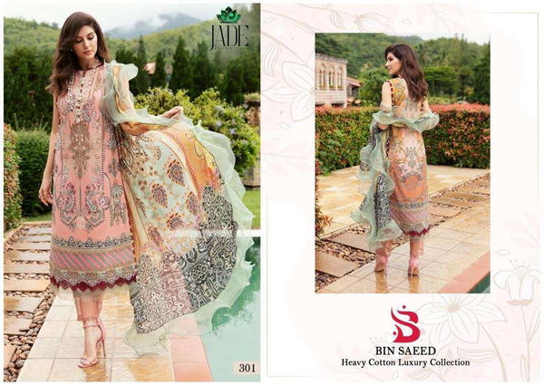 JADE BIN SAEED HEAVY COTTON LUXURY COLLECTION VOL-3 301 TO 306