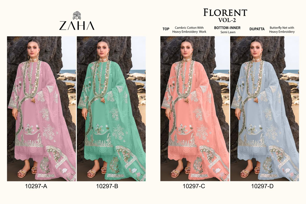 ZAHA FLORENT VOL-2 10297-A TO 10297-D 5