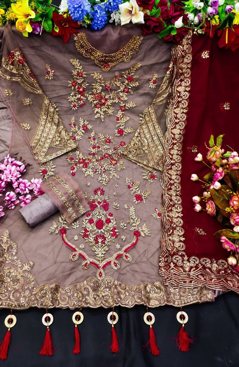 Pakistani Designer Suit KF-151 Colors 2