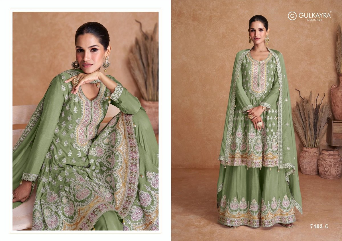 GULKAYRA DESIGNER RADHIKA 7403-G TO 7403-J 1
