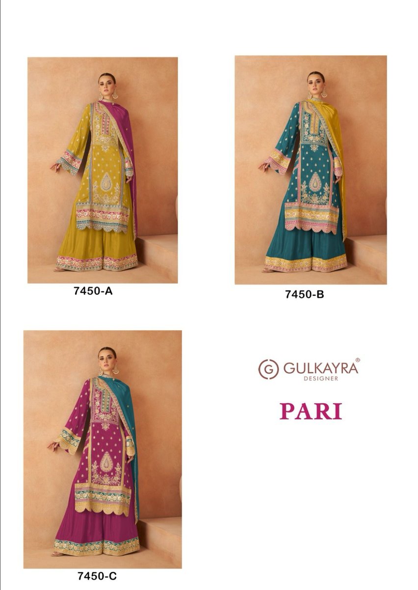 GULKAYRA DESIGNER PARI 7450A-7450C 4
