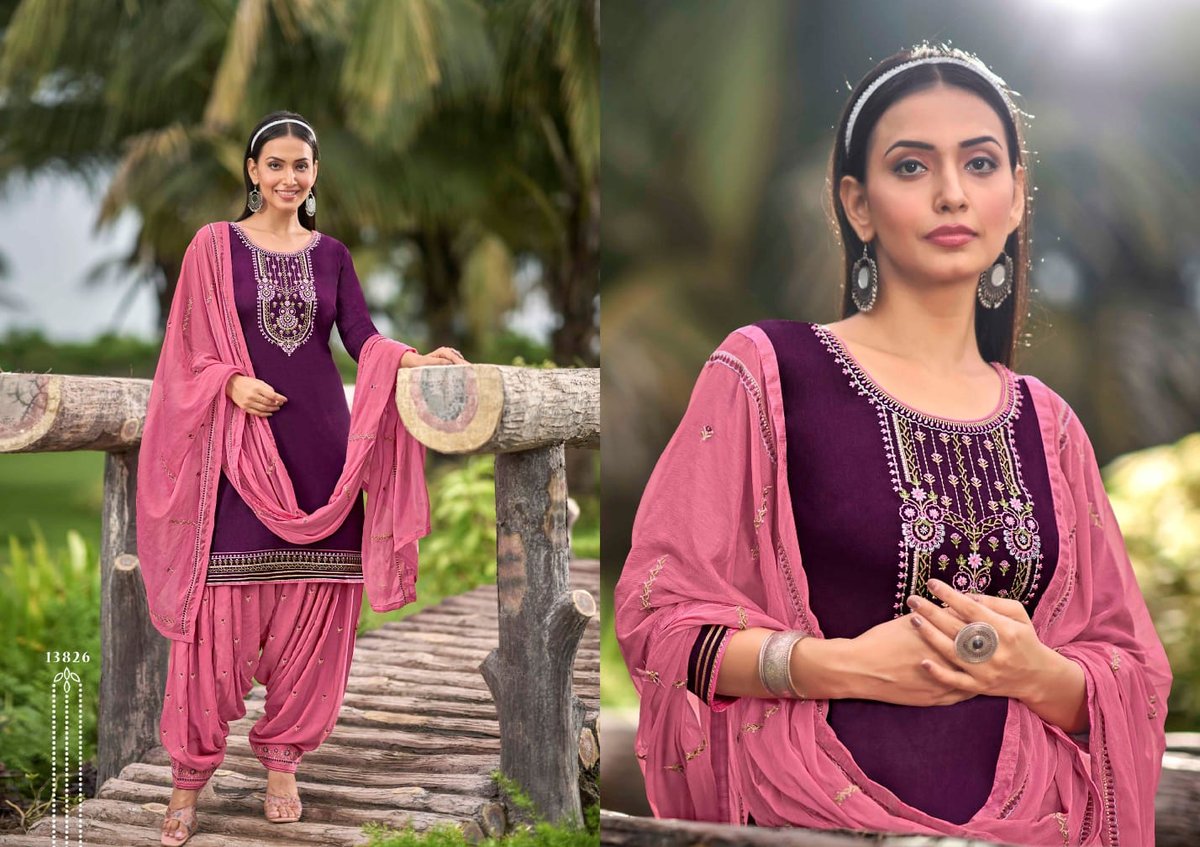 Kajree Kalaroop Fashion Of Patiyala Vol-34 13823-13828 Series 4