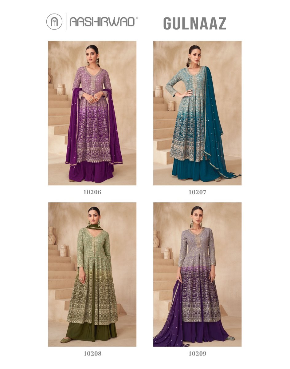AASHIRWAD CREATION GULNAAZ 10206-10209 5