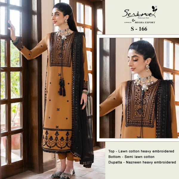 Serine Pakistani Suit S-166 Design