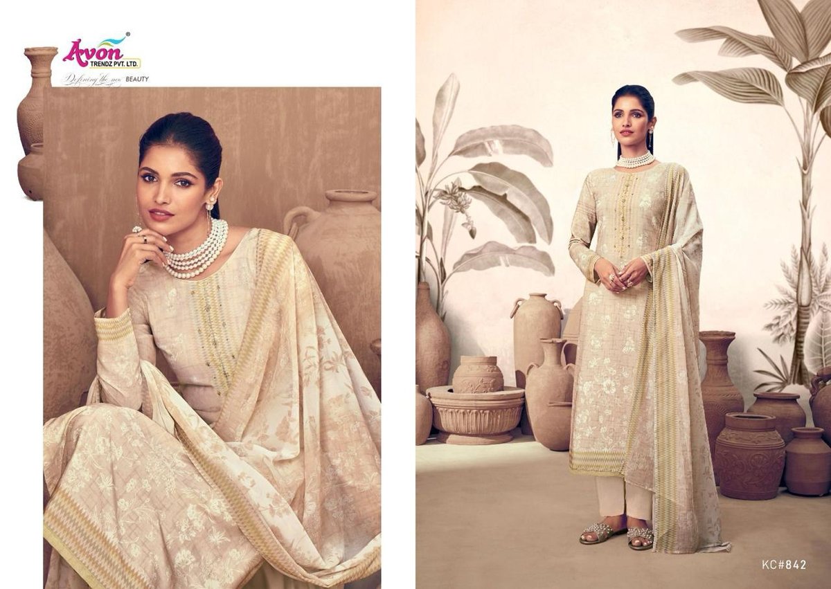 AVON TRENDZ KABUL CRAPE VOL-2 KC-839 TO KC-844 4