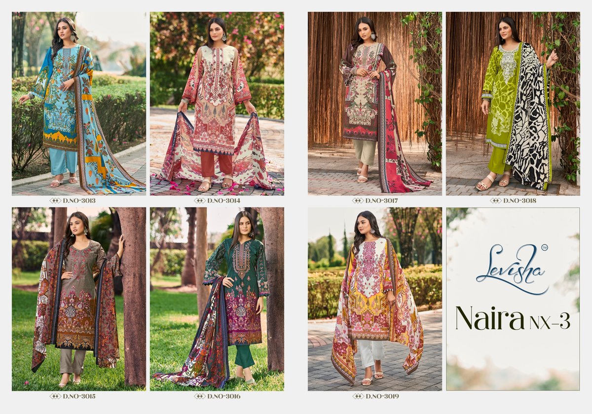 LEVISHA NAIRA NX VOL-3 3013 TO 3019 8