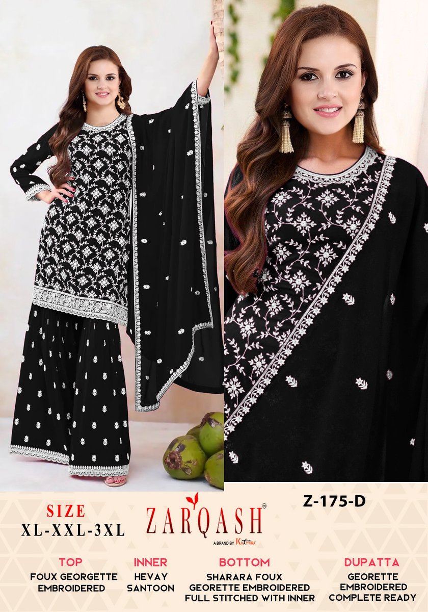 ZARQASH READYMADE COLLECTION Z-175-A TO Z-175-D 4