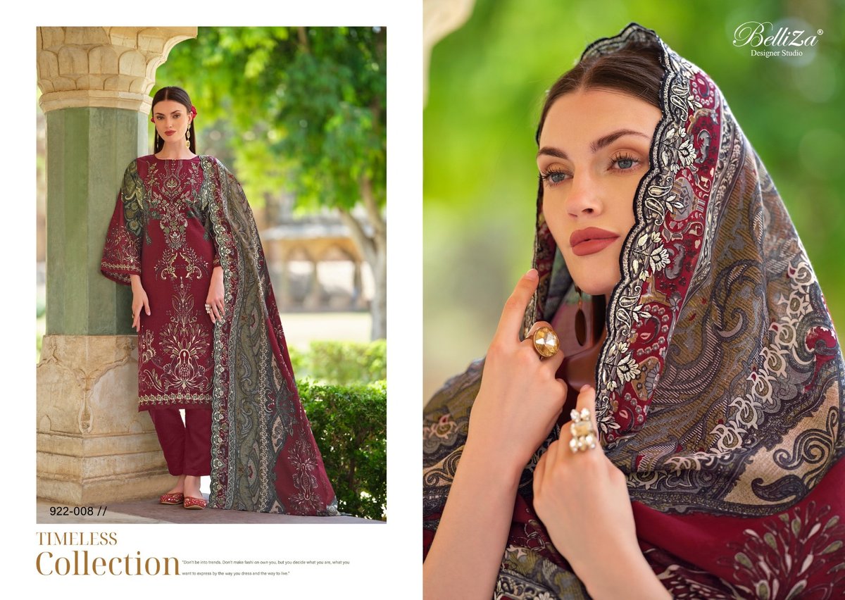 BELLIZA DESIGNER GUZARISH VOL-9 922-001 TO 922-008 8