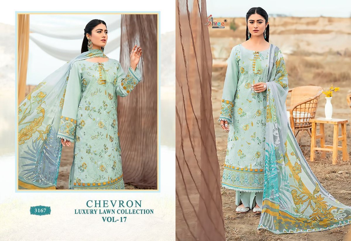 Shree Fab Chevron Luxury Lawn Collection Vol-17 3166-3173 Series 2
