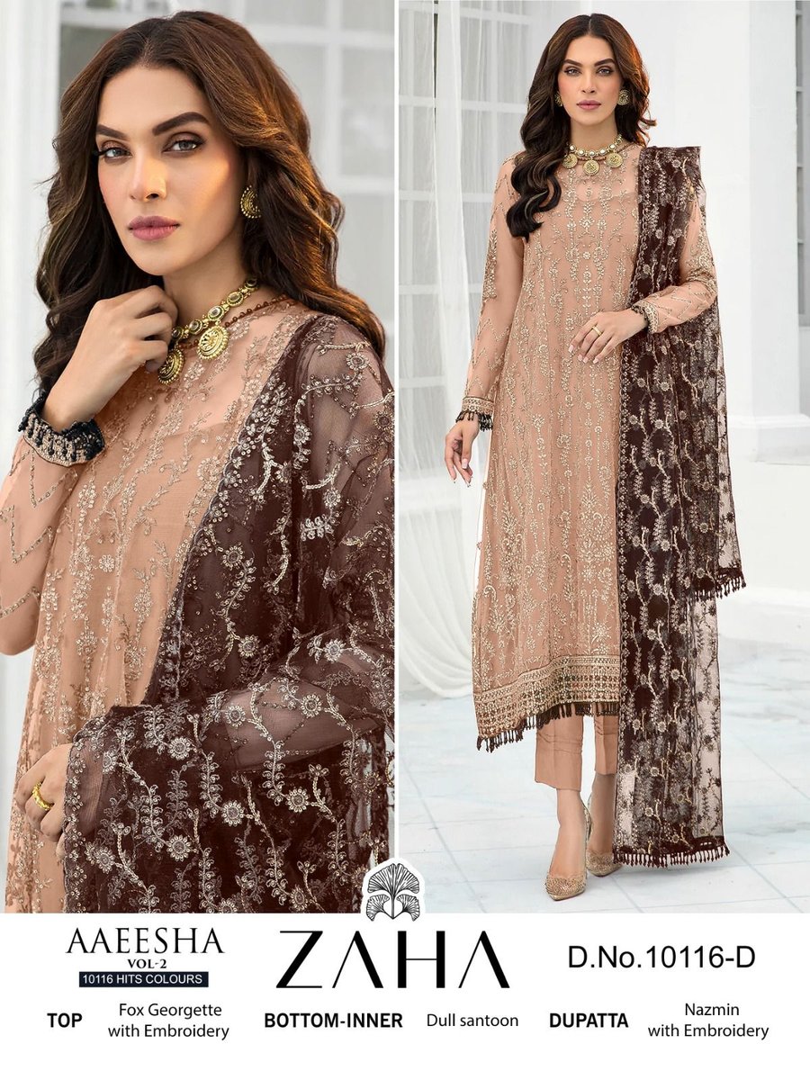 Zaha Aaeesha Vol-2 10116 Colors 7