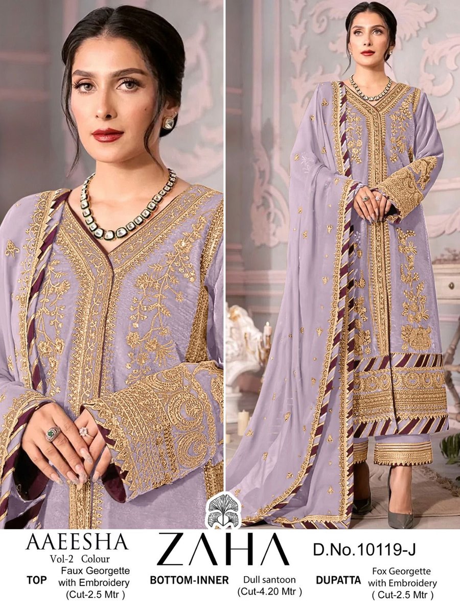 Zaha Aaeesha Vol-2 10119 Colors 3
