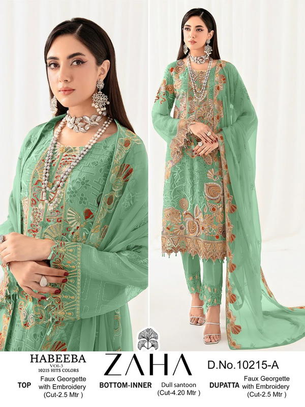 ZAHA HABEEBA VOL-3 10215-A TO 10215-D