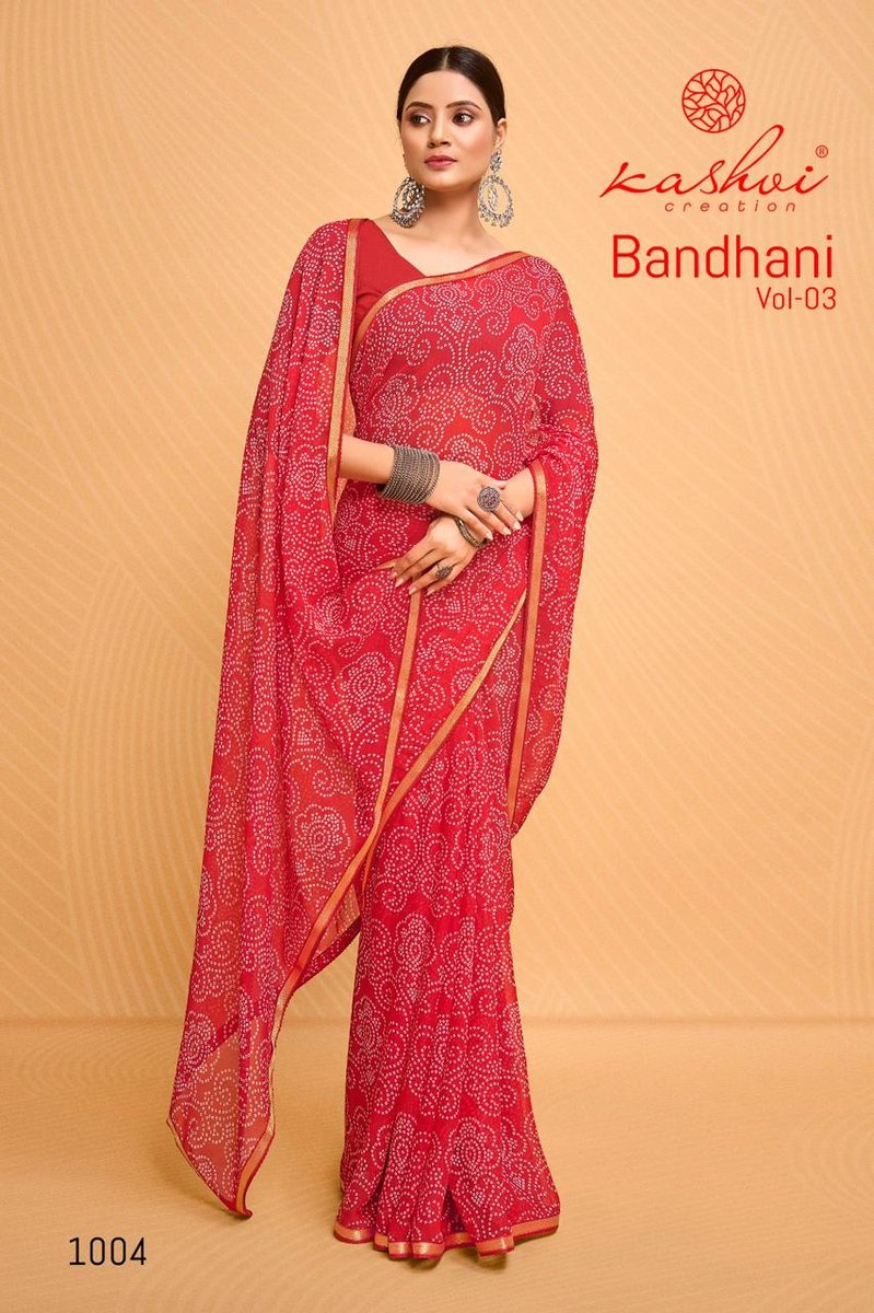 KASHVI CREATION BANDHANI VOL-3 1001 TO 1008 4