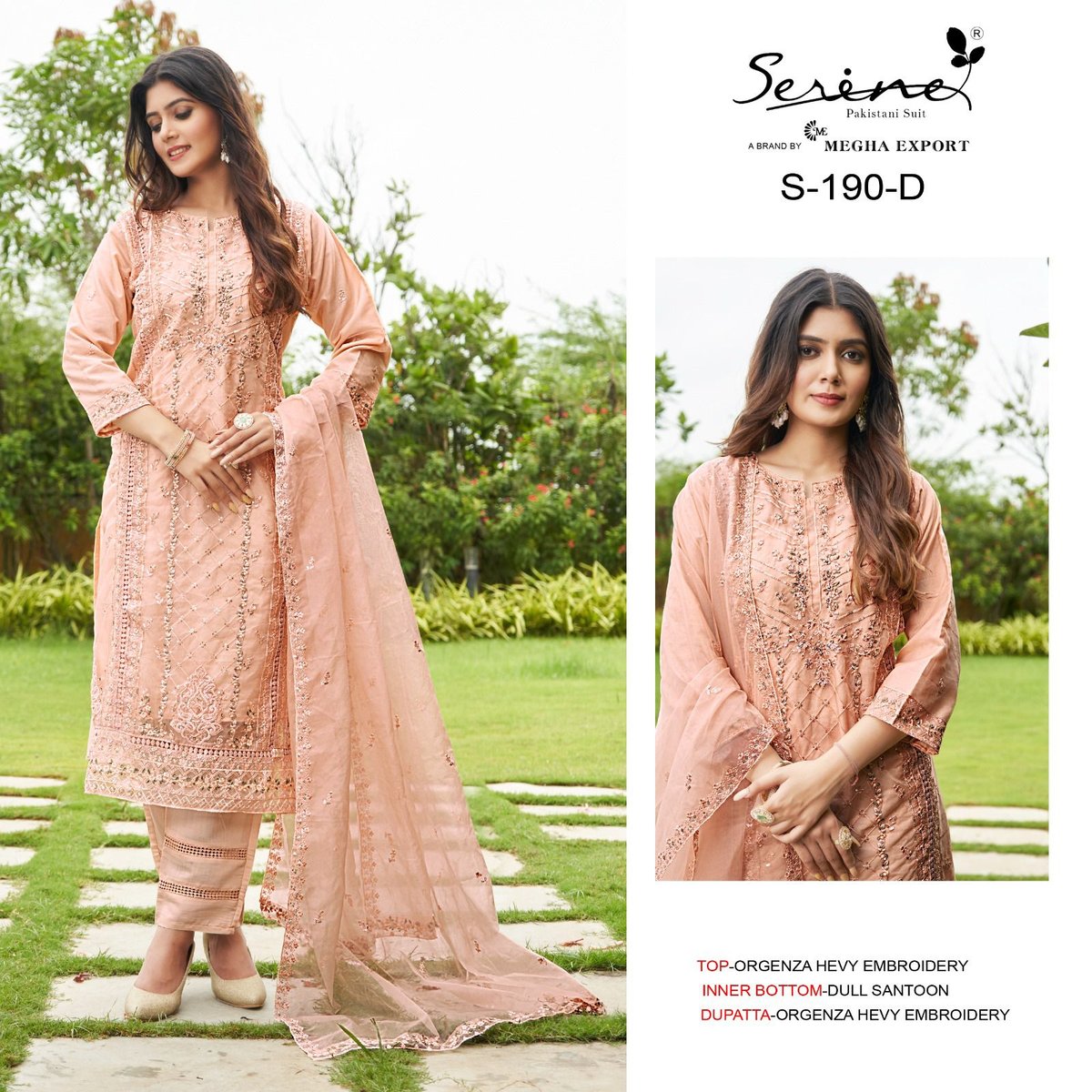 Serine Pakistani Suit S-190 Colors 7