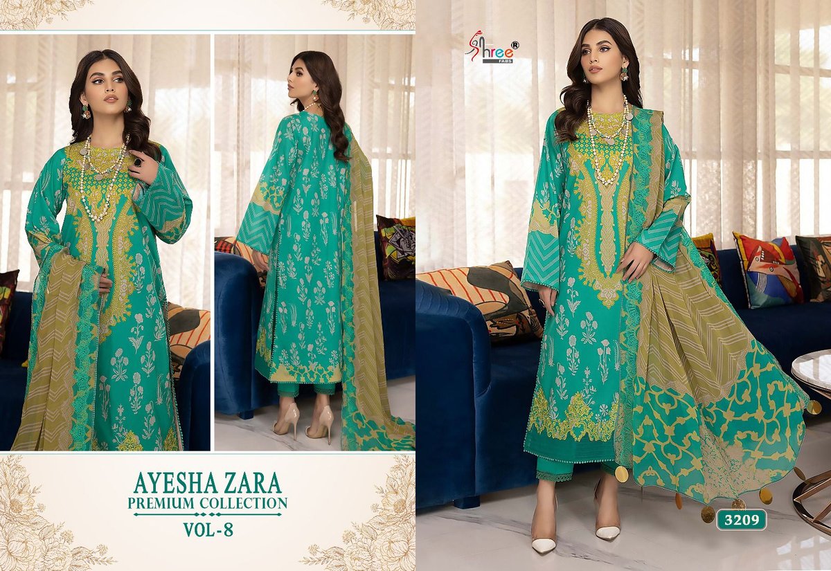 Shree Fab Ayesha Zara Premium Collection Vol-8 3208-3212 Series 2