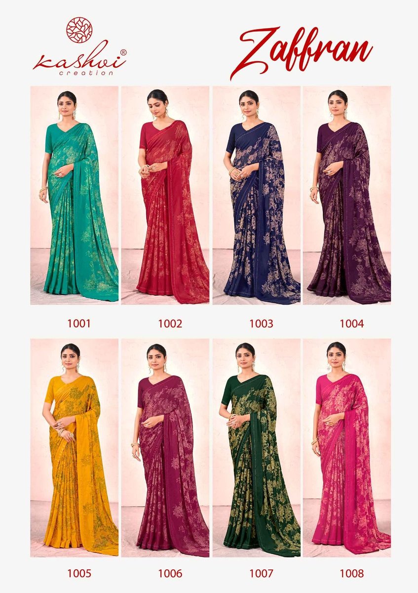 KASHVI CREATION ZAFFRAN 1001 TO 1008 9